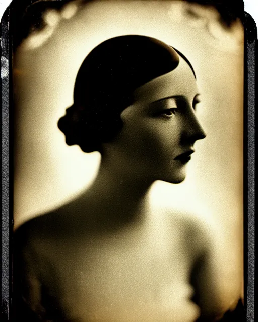 Prompt: [ [ [ tintype ] ] ] black and white dreamy young beautiful female artificial intelligence, metropolis, cinematic, rim light, bokeh, photo - realistic, elegant, high detail, 8 k, masterpiece, photo taken in 1 9 3 0