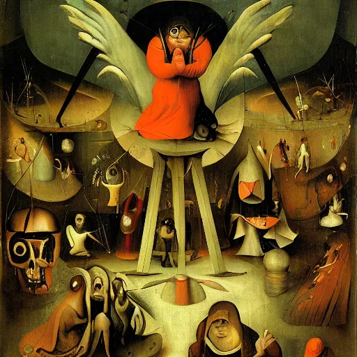 Prompt: psychonauts by hieronymus bosch