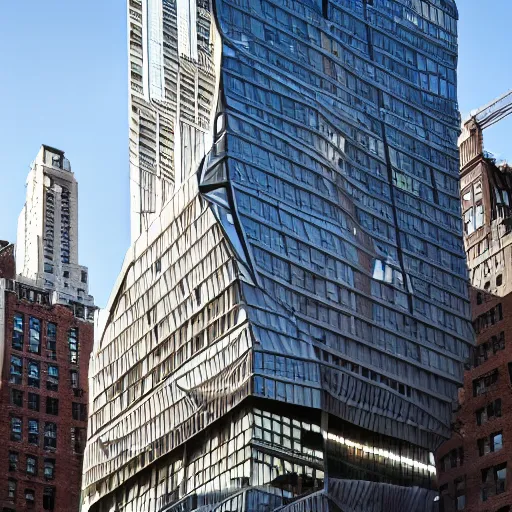 Image similar to the coolest building in new york, architecture