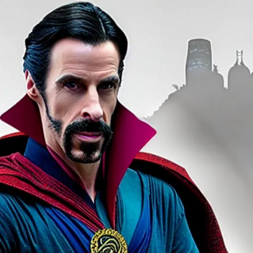 Prompt: sasha baron cohen as Doctor strange