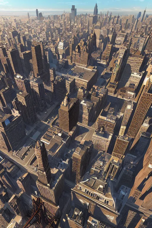 Prompt: medieval new york city, wide angle, long shadows, ultra realistic, artgem, volumetric, 8 k