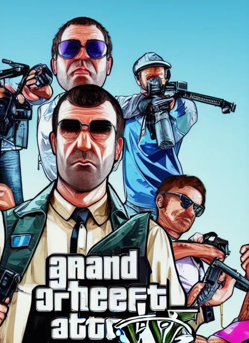 Image similar to illustration gta 5 artwork of mr steele fpv pilot, in the style of gta 5 loading screen, by stephen bliss