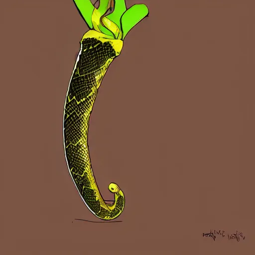 Prompt: snake banana