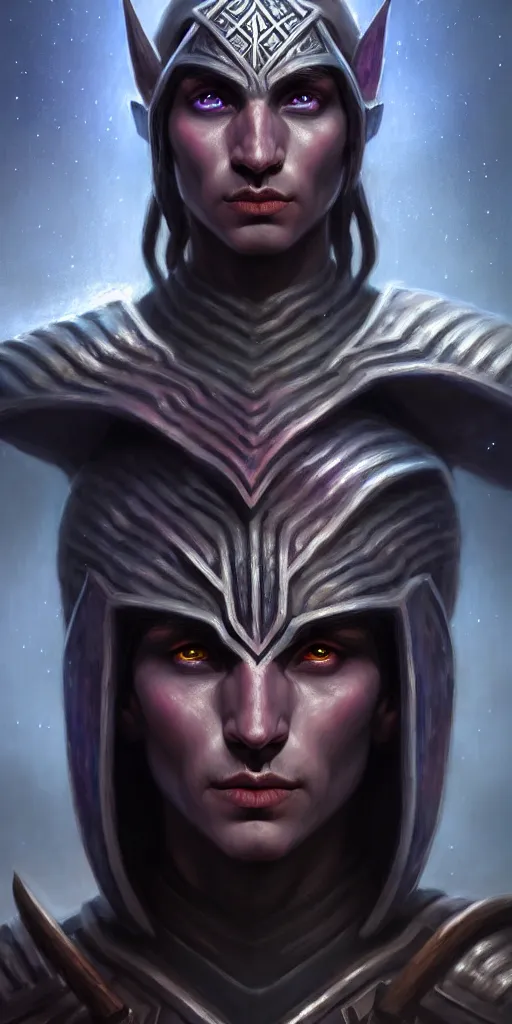 Prompt: ( hyperrealistic portrait of a dark elf in an armor full of runes, the background is decorated with the universe ) by noah bradley, photorealistic, dynamic lighting, very detailed faces, trending on artstation, wallpaper, dream, 4 k, award winning, lovely pastel colors, ethereal, elegant