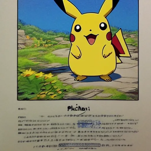 Image similar to Pikachu, Studio Ghibli