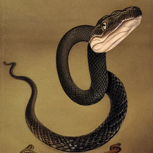 Image similar to a snake rearing its head