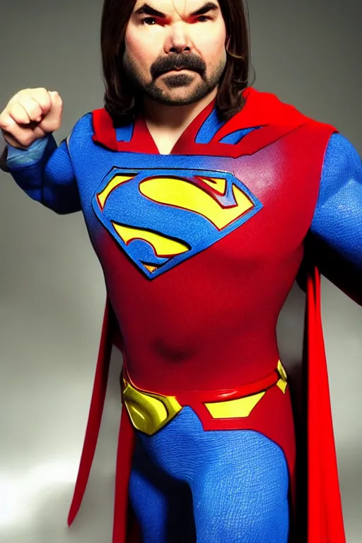 Image similar to matt berry as superman, highly detailed face