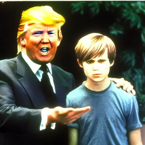 Image similar to Donald trump meets Shaggy from Scooby Doo (1969)