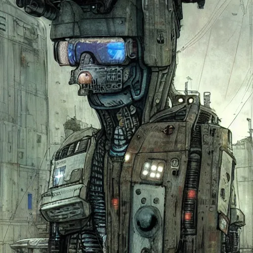 Image similar to Ghost in the machine by Enki Bilal, cyberpunk, impressive perspective, masterpiece