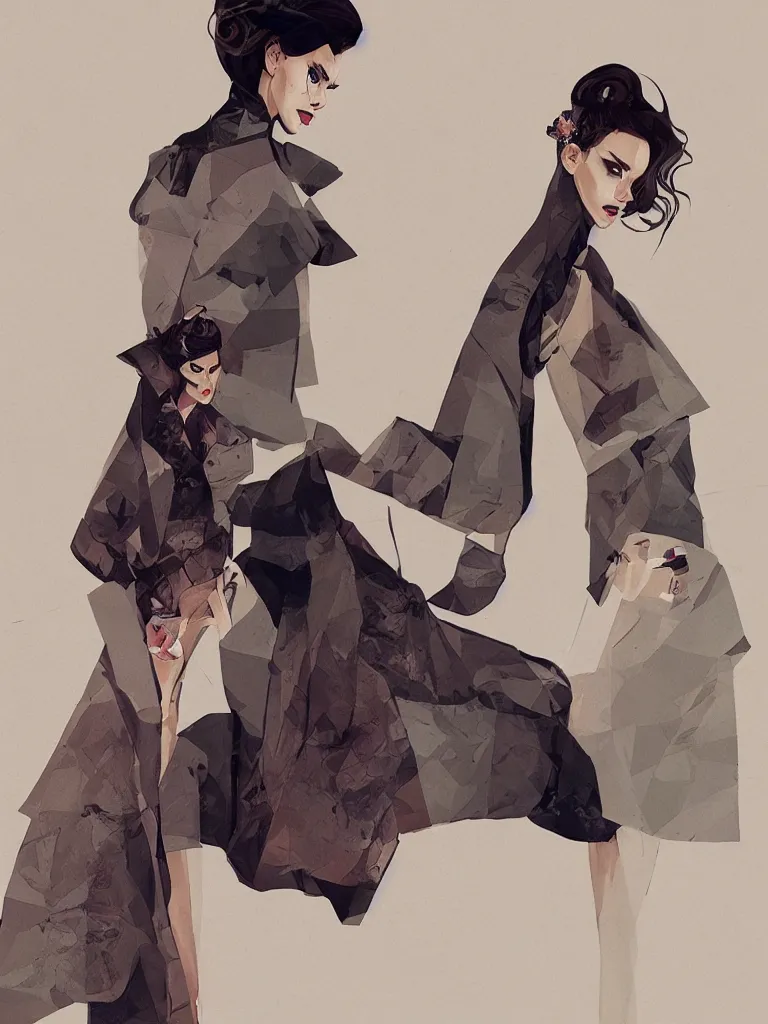 Image similar to fashion editorial by disney concept artists, blunt borders, rule of thirds