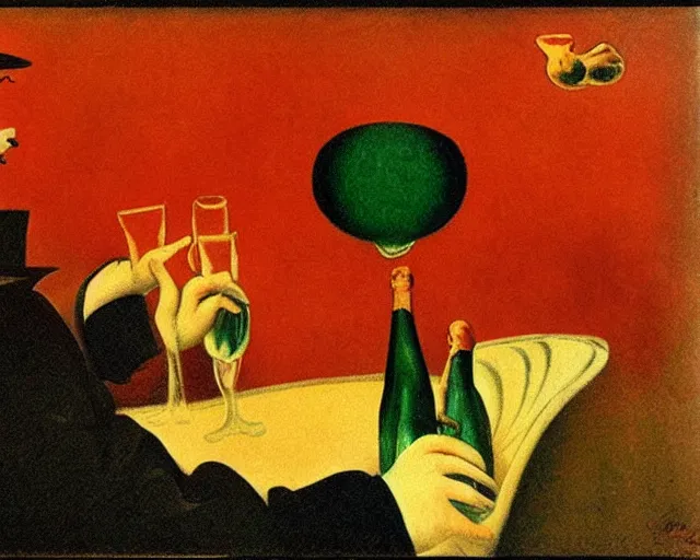 Prompt: leonetto cappiello, pur champagne, 1 9 0 2.