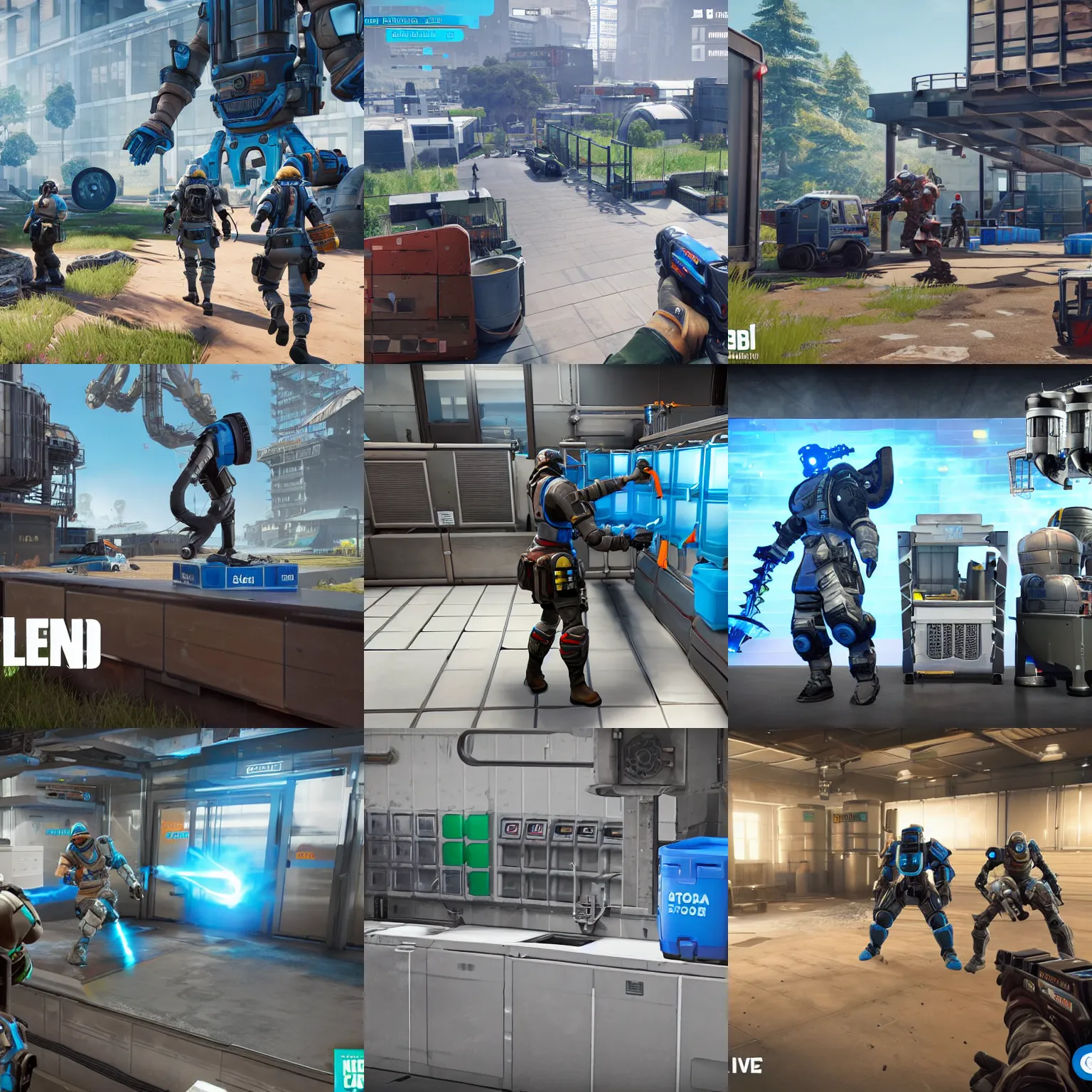 Prompt: the EcoLab Industrial Dishwasher, Apex Legends, Titanfall, Valorant, Fortnite