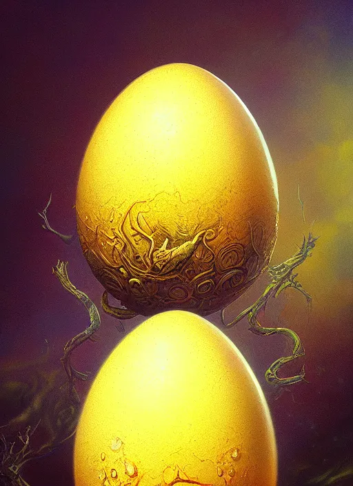 Image similar to adamant egg and andel shine hyperrealism, no blur, 4 k resolution, ultra detailed, style of james gurney, anato finnstark, edward robert hughes