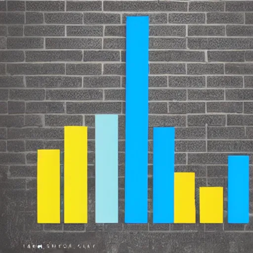 Image similar to a beautiful bar chart featuring harmonic colors