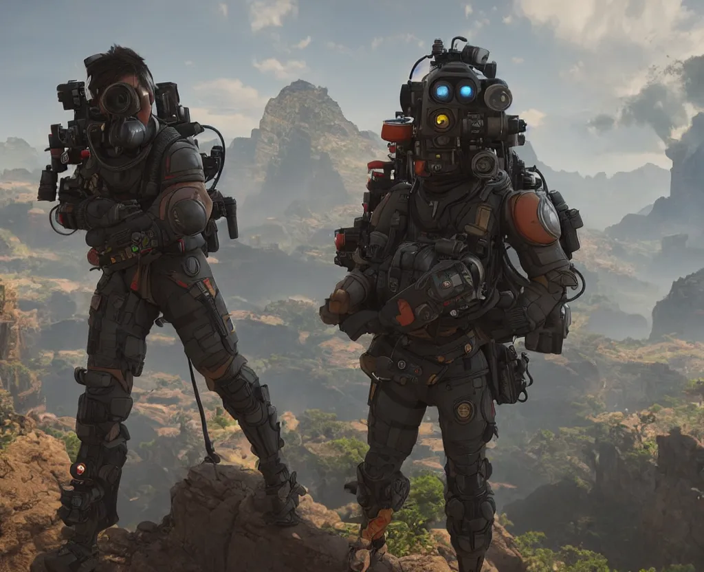 Prompt: vfx color film, apex legends irl, low - key lighting award winning photography arri alexa cinematography, hyper real photorealistic cinematic beautiful, atmospheric