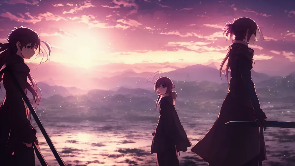 Image similar to emma watson in heavens feel movie, demon slayer, ufotable, kyoani, high quality, artstation, greg rutkowski, cinematic, city background, night time, rooftop, fate stay night, unlimited blade works, greg rutkowski, high resolution, dynamic pose, close up, street clothes, action, anime, high angle, sakuga