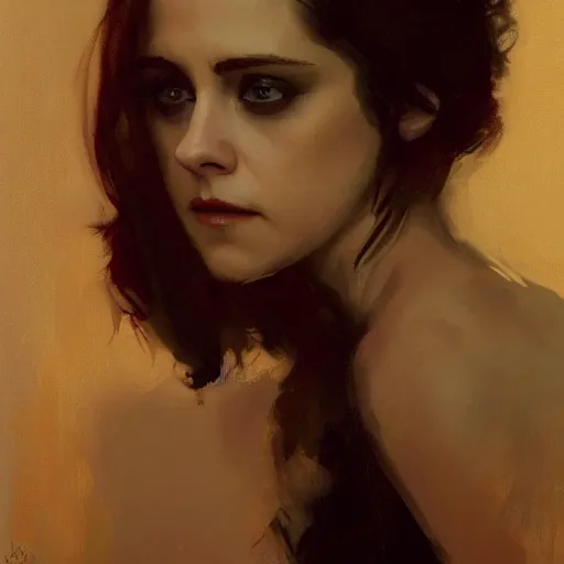 Prompt: alison brie as kristen stewart, intricate, elegant, highly detailed, greg manchess, mucha, liepke, ruan jia, jeffrey catherine jones, ridley scott