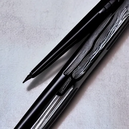 Prompt: a product photo of a stylus pen exacto knife by junji ito, ethereal eel