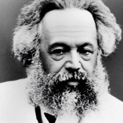 Image similar to Karl Marx caught on trail cam footage