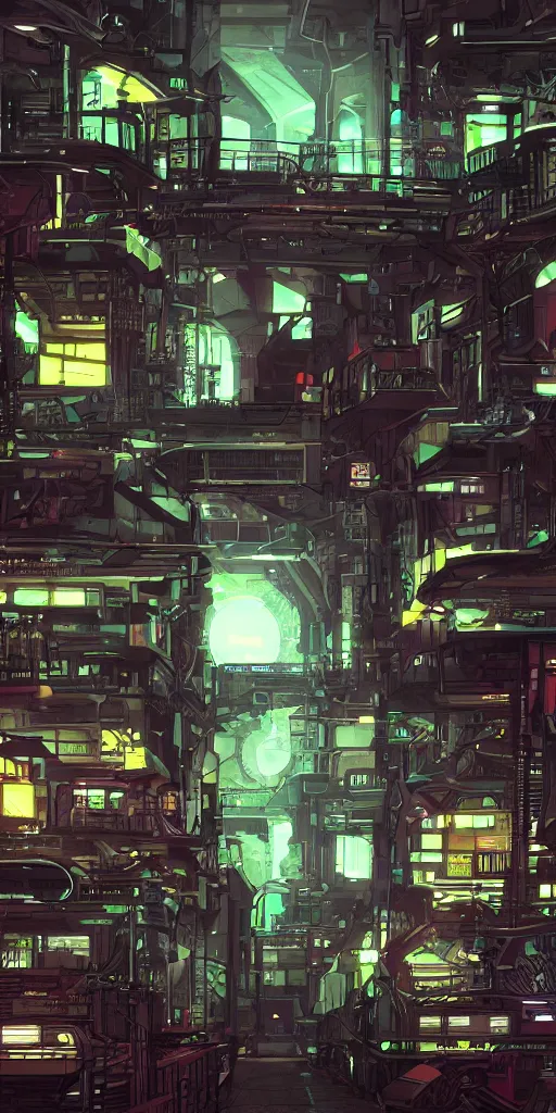 Image similar to cell shaded technopunk alley