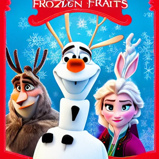 Image similar to a poster for Frozen featuring rabbits