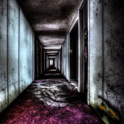 Image similar to creepy liminal space with unknowns, photo, 8 k, times picture of the year, subdued colors,