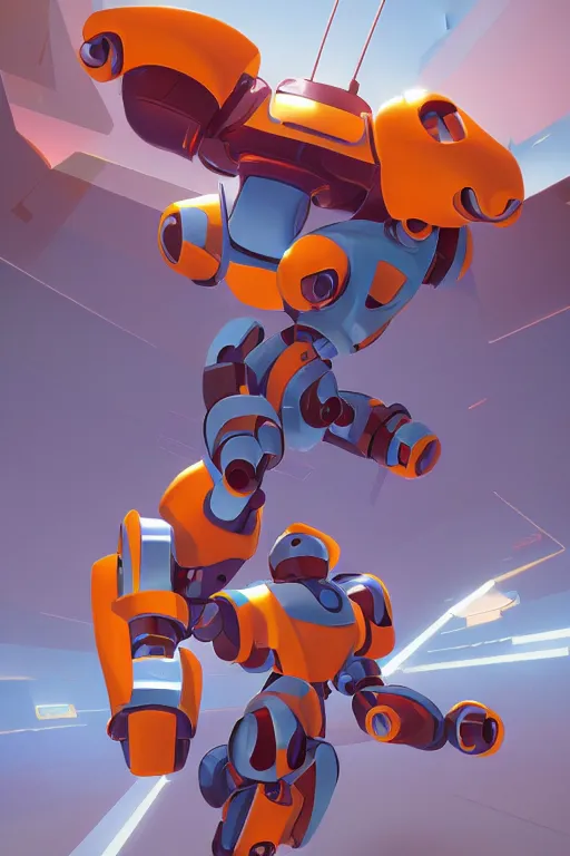 Image similar to metabots medabots medarotto medarot robot minimalist comics, behance hd by jesper ejsing, by rhads, makoto shinkai and lois van baarle, ilya kuvshinov, rossdraws global illumination ray tracing hdr radiating a glowing aura