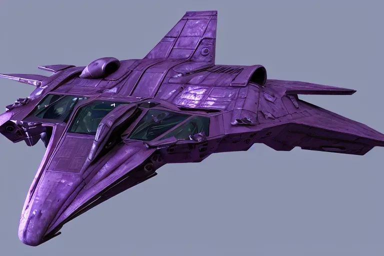 Prompt: alien military fighter spacecraft, purple, futuristic, apocalyptic, by jon aaron kambeitz, katsuhiro otomo, heng z, concept art, insanely detailed, raytracing, octane, unreal engine, trending on artstation