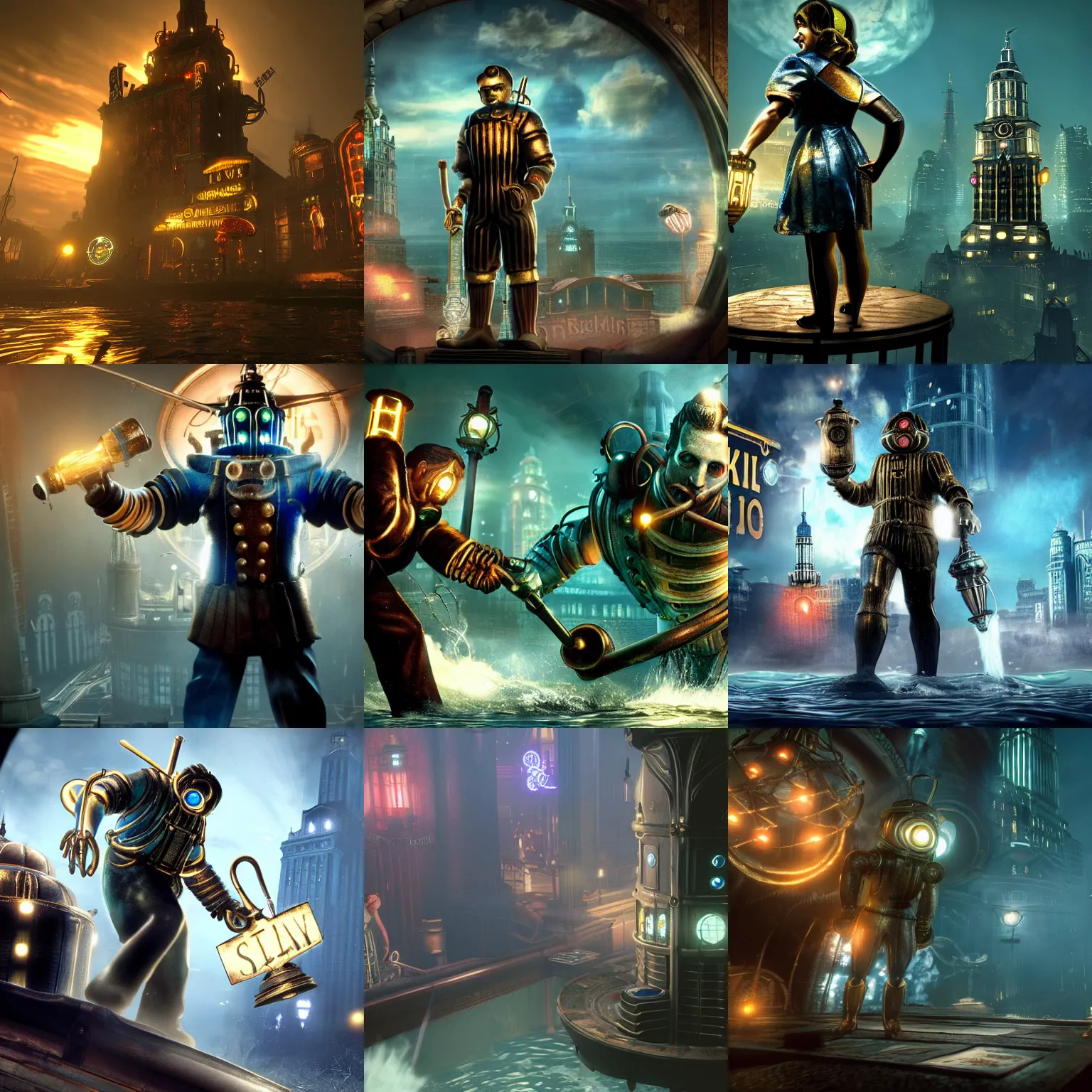 Prompt: bioshock realistic 4 k