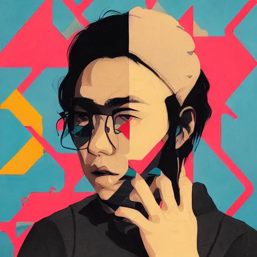 Image similar to Supreme x Sifu Yang Profile Picture by Sachin Teng, asymmetrical, Organic Painting , Matte Painting, geometric shapes, hard edges, graffiti, street art,:2 by Sachin Teng:4