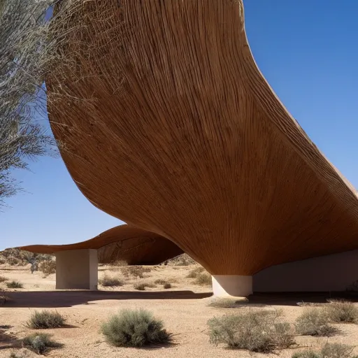 Image similar to biophilia architecture building in the desert