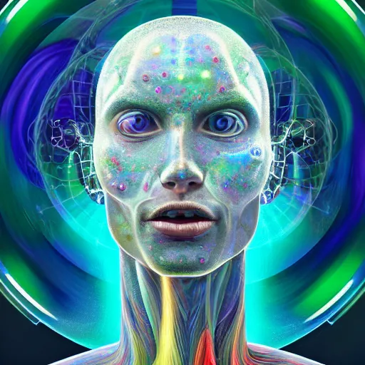 Image similar to I've discovered life, scientist, ecstatic, infinite power, manic, perfect eyes, full body shot, chemical structures, atoms, molecules, portrait, energized face, noble, transformation, vivid colors, elegant, concept art, sharp focus, digital art, Hyper-realistic, 4K, Unreal Engine, Highly Detailed, HD, Dramatic Lighting by Brom, trending on Artstation