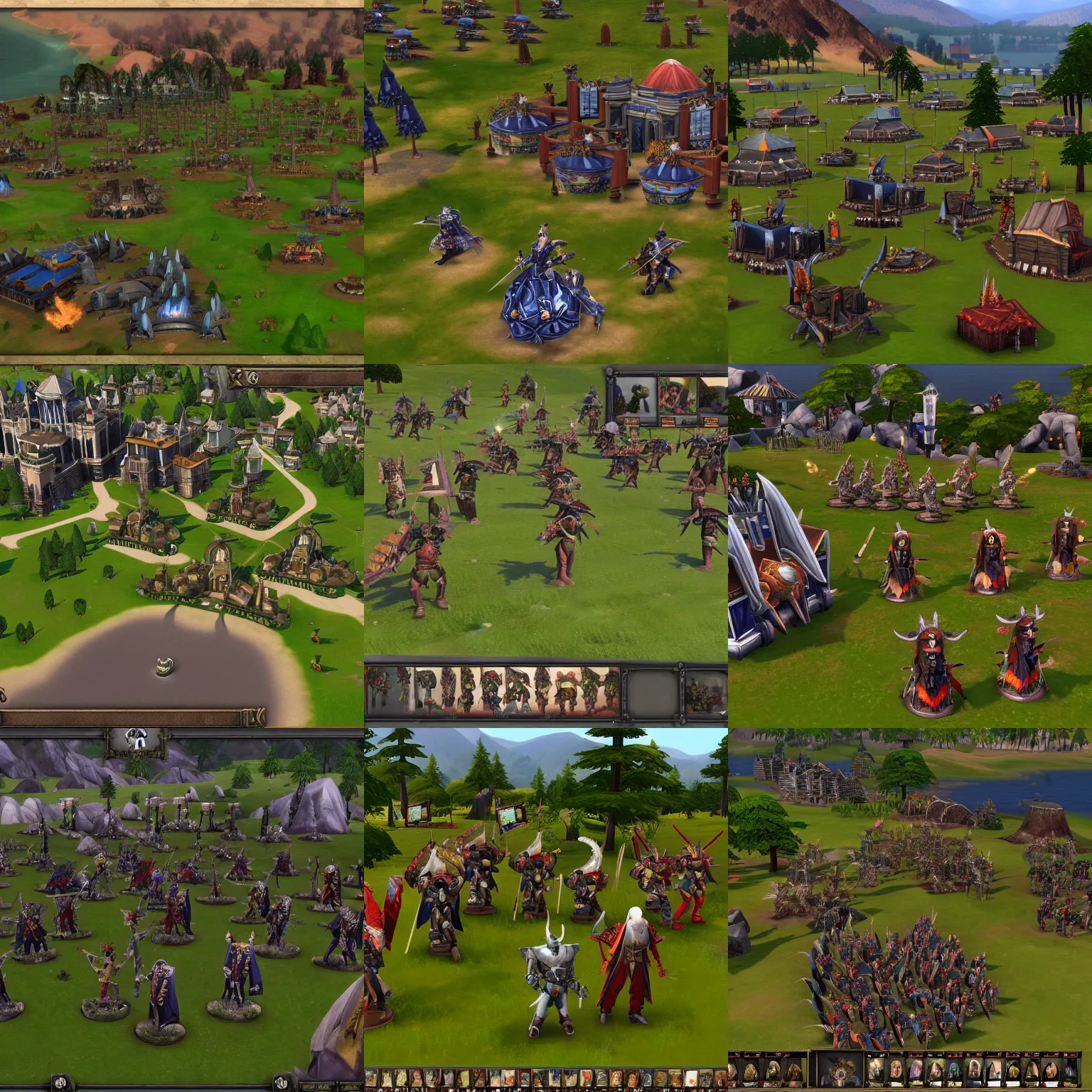 Prompt: warhammer total war in the sims 4