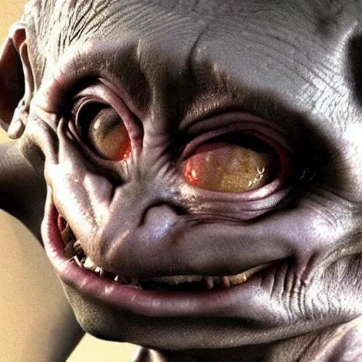 Image similar to gollum smeagol, ultra detailed, ultra realistic