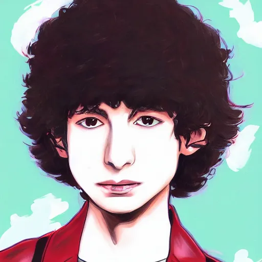 Prompt: finn wolfhard by yoshihiro togashi