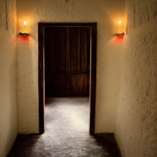 Image similar to secret room upstairs above the family room, behind the wall, accessible by knowing, secret entrance, comforting and familiar, alive, only visited during dreams,