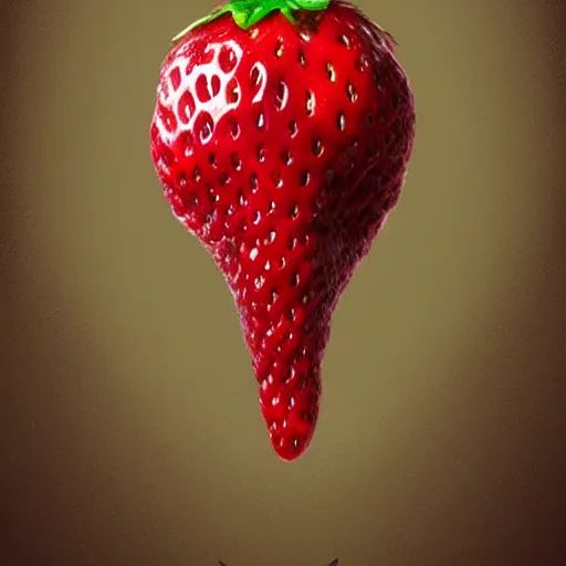 Image similar to strawberry monster trending on artstation