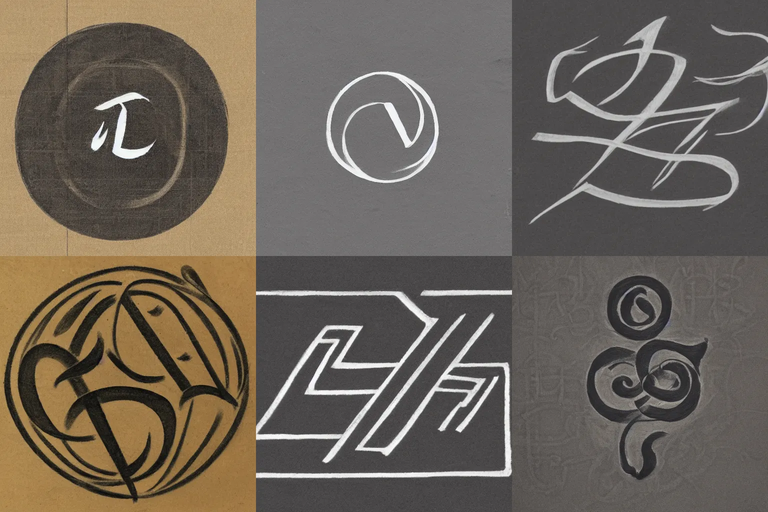 Prompt: a detailed logo of the word lumah written with charcoal in japanese muralist style, schematic