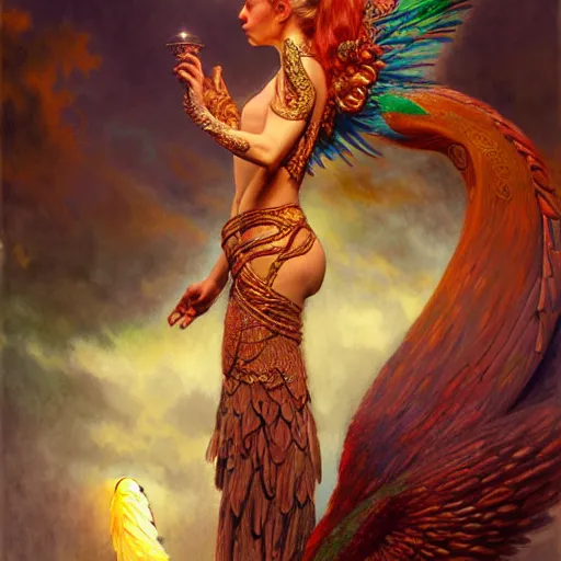 Prompt: a quetzalcoatl, diffuse lighting, fantasy, intricate, elegant, highly detailed, lifelike, photorealistic, digital painting, artstation, illustration, concept art, smooth, sharp focus, art by john collier and albert aublet and krenz cushart and artem demura and alphonse mucha