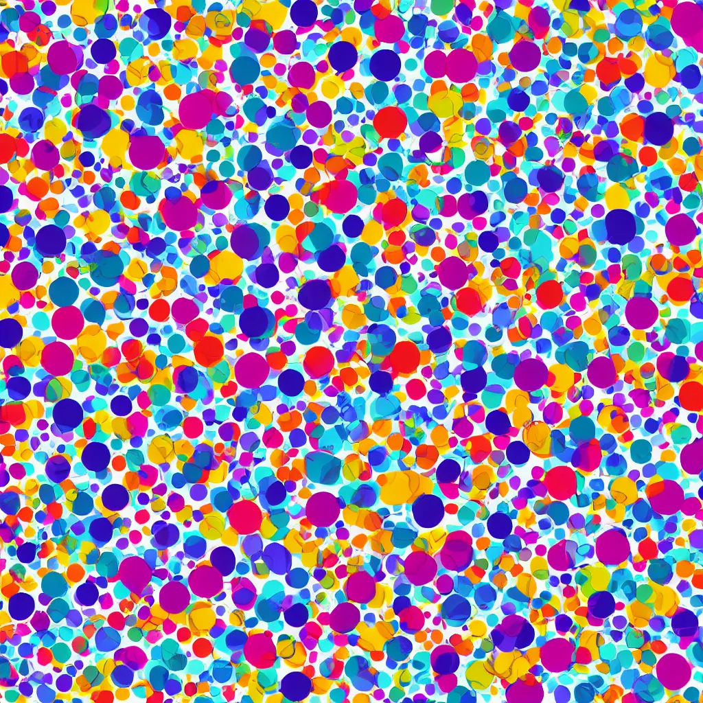 Prompt: infinite loop pattern, colorful, with white background