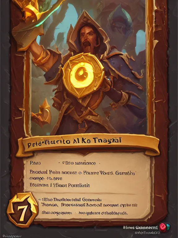 Image similar to card template, picture frame, hearthstone card game art frame, art piece frame, bright masterpiece artstation. 8 k, sharp high quality artwork in style of jose daniel cabrera pena and greg rutkowski, concept art by tooth wu, blizzard warcraft card game, magic the gathering art, hearthstone card game,