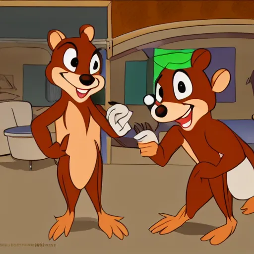 83700 - suggestive, artist:redtriangle, chip (disney), dale