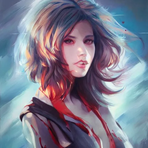 Prompt: a beautiful painting representative of the art style of artgerm and wlop and michael bay