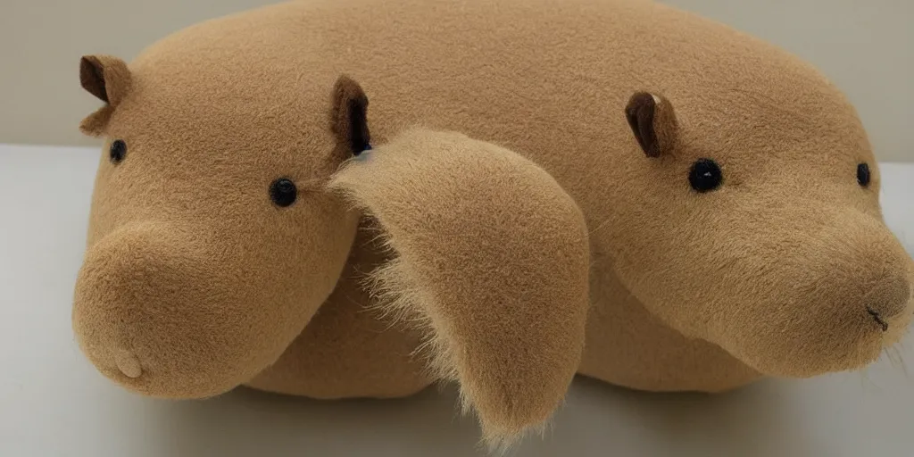 Prompt: capybara plushie