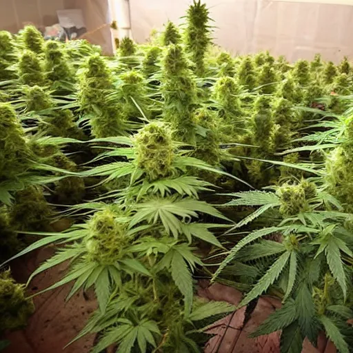 Image similar to cannabis factory in slow motion