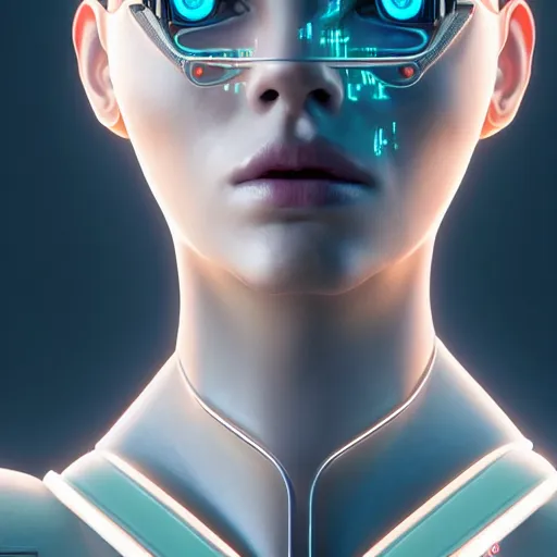 Prompt: Perfectly-Centered Portrait-Photograph of Mechanical Cyberpunk Female Android, upper torso, upper body, intricate, elegant, super highly detailed, professional digital painting, artstation, concept art, smooth, sharp focus, no blur, no dof, extreme illustration, Unreal Engine 5, Photorealism, HD quality, 8k resolution, cinema 4d, 3D, beautiful, cinematic, art by artgerm and greg rutkowski and alphonse mucha and loish and WLOP