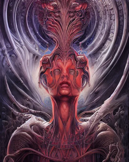 Image similar to as above so below, by antonio j. manzanedo, giger, alex grey, android jones, wayne barlowe, philippe druillet, raymond swanland, cyril rolando, josephine wall, harumi hironaka, trending on artstation