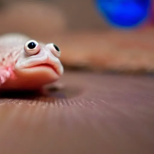 Image similar to an axolotl playing a video game