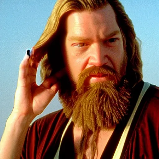 Prompt: evan mcgregor as the dude from big lebowski