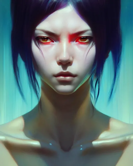 Image similar to portrait of neferata, realistic shaded perfect face, fine details. anime. realistic shaded beautiful lighting poster by ilya kuvshinov katsuhiro otomo ghost - in - the - shell, magali villeneuve, artgerm, jeremy lipkin and michael garmash and rob rey